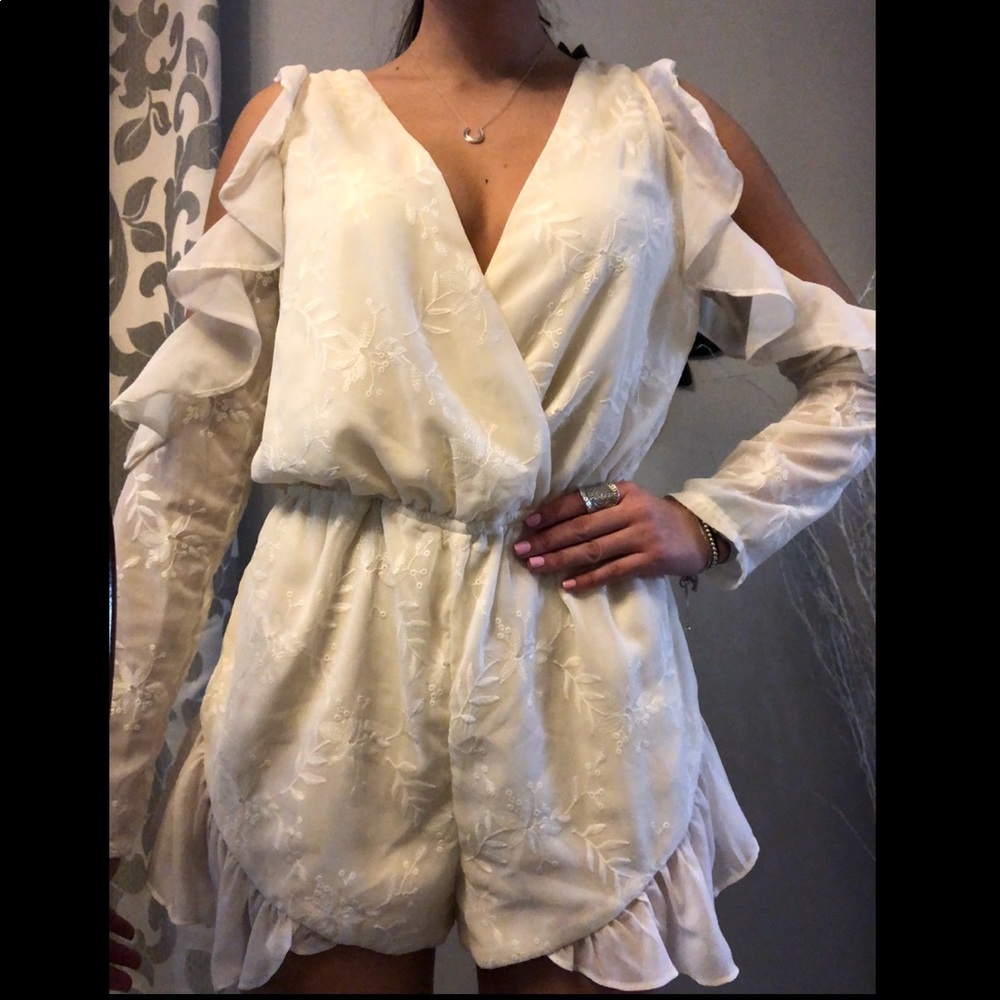 BRAND NEW GAB KATE FOREVER YOURS IVORY ROMPER